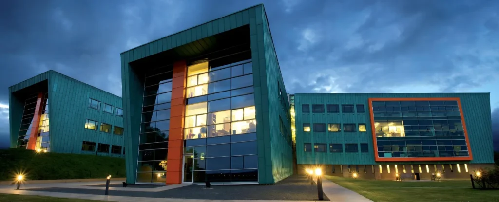 Lancaster University open day campus building