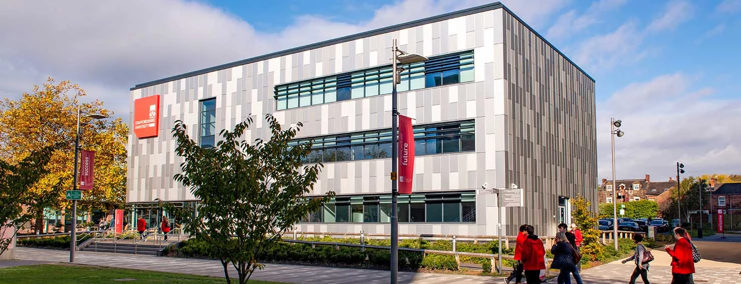 Staffordshire University Open Day Campus building
