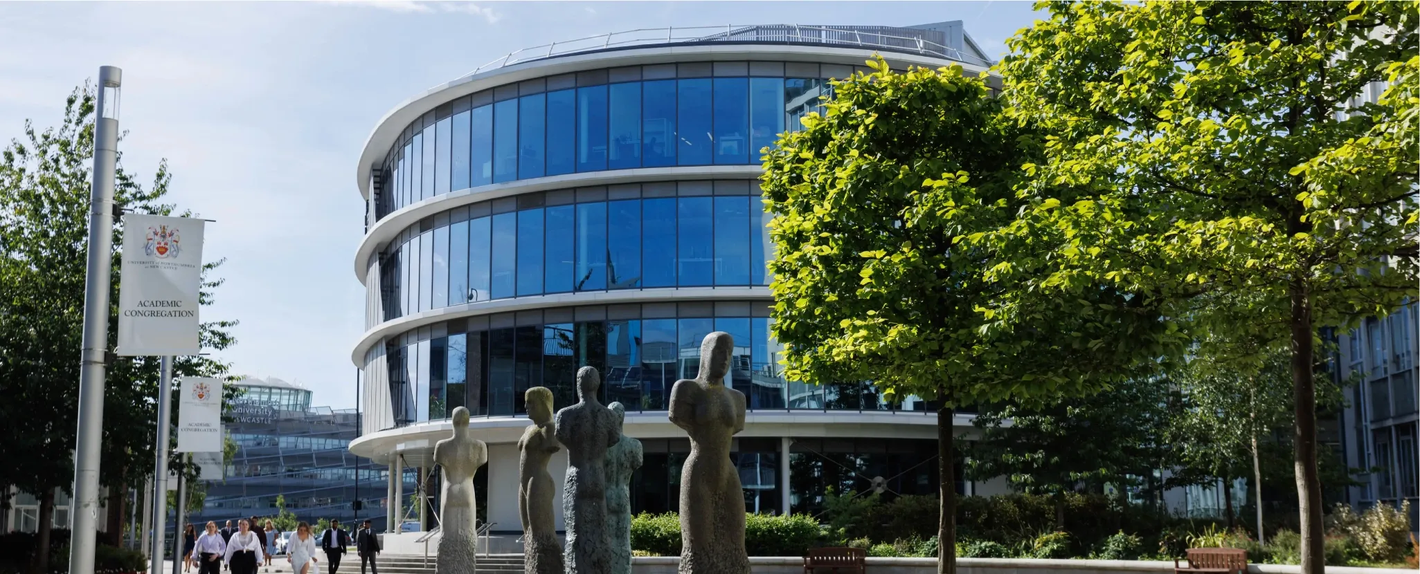 Northumbira University open day campus building