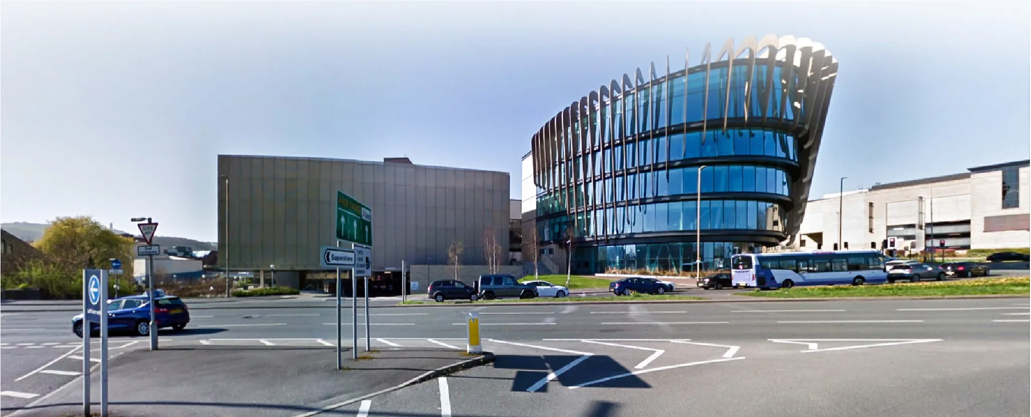 University of Huddersfield campus building open on a open day