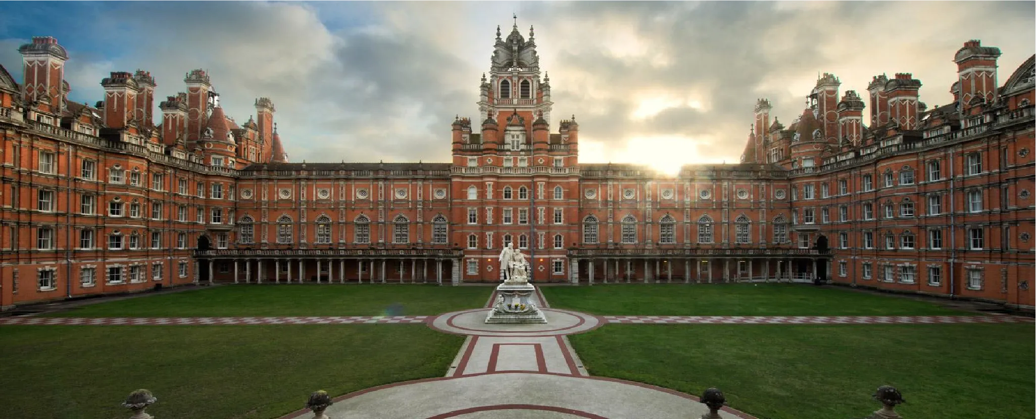 Royal Holloway University open day campus building